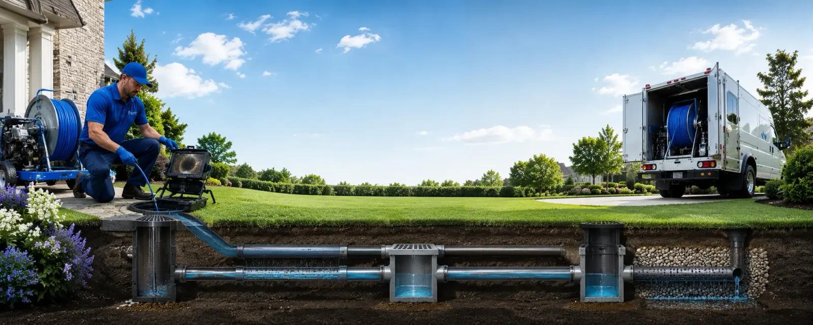 Outdoor drain cleaning information for Ingomar, MT